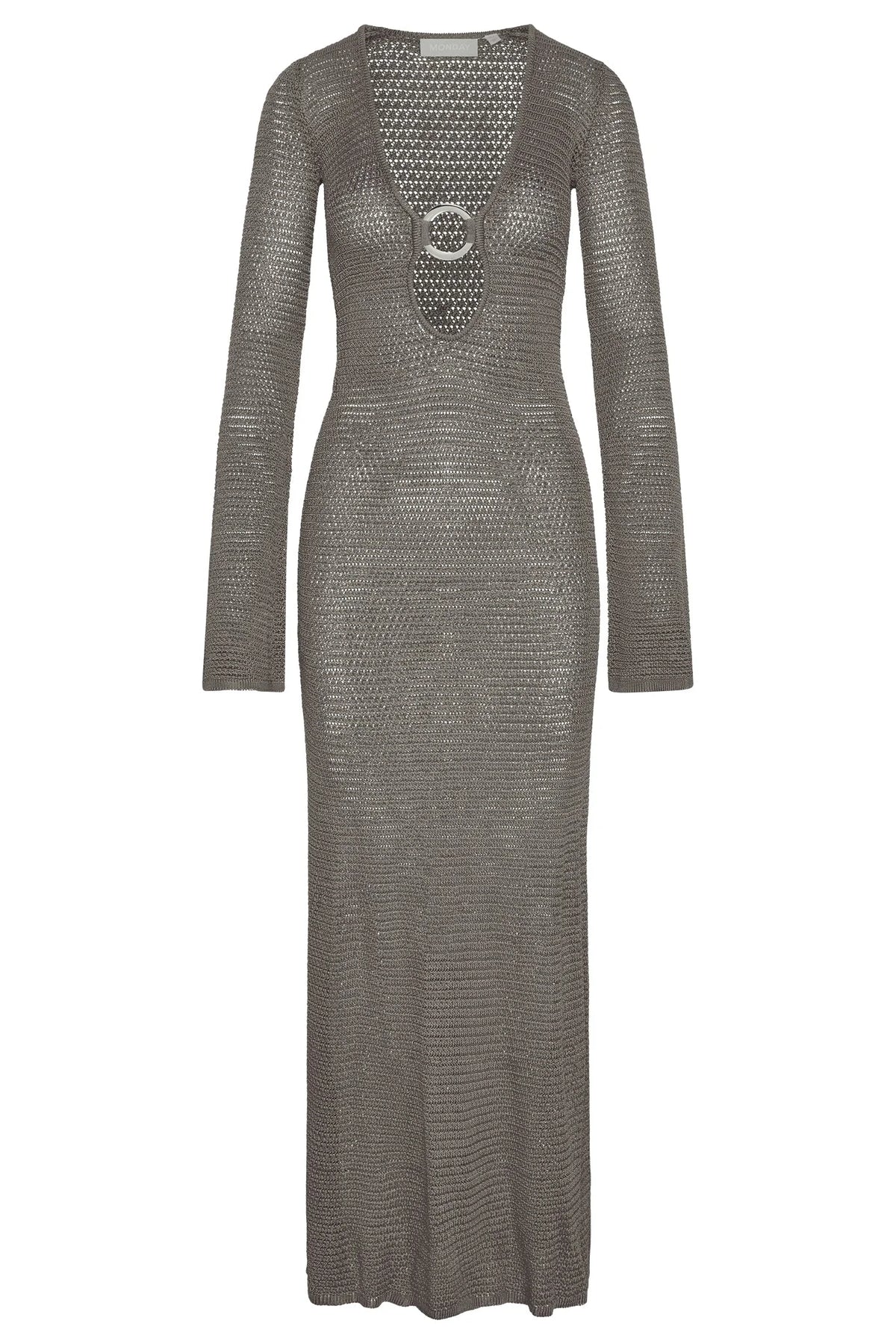 Montego Dress - Steel Treble Knit
