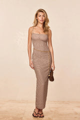Provence Dress - Husk Geo