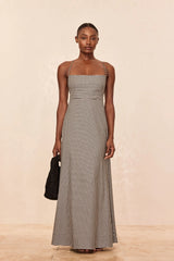 Montpellier Dress - Black Gingham