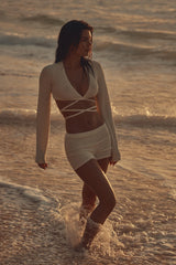 Santa Cruz Short - Ivory Crinkle