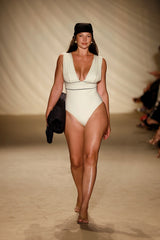 Aruba One Piece - Ivory/Black