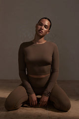 Hayworth Long Sleeve - Stone Lightweight Rib