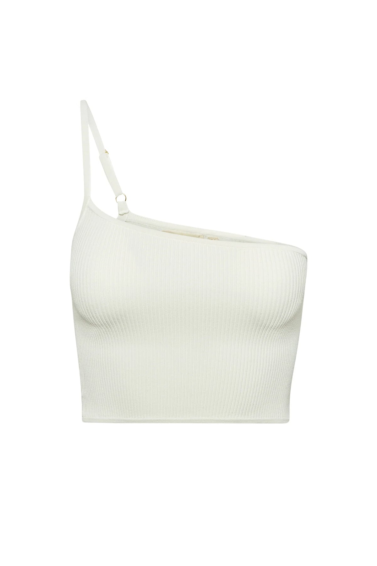 Marina Del Rey Knitwear Top - White Rib