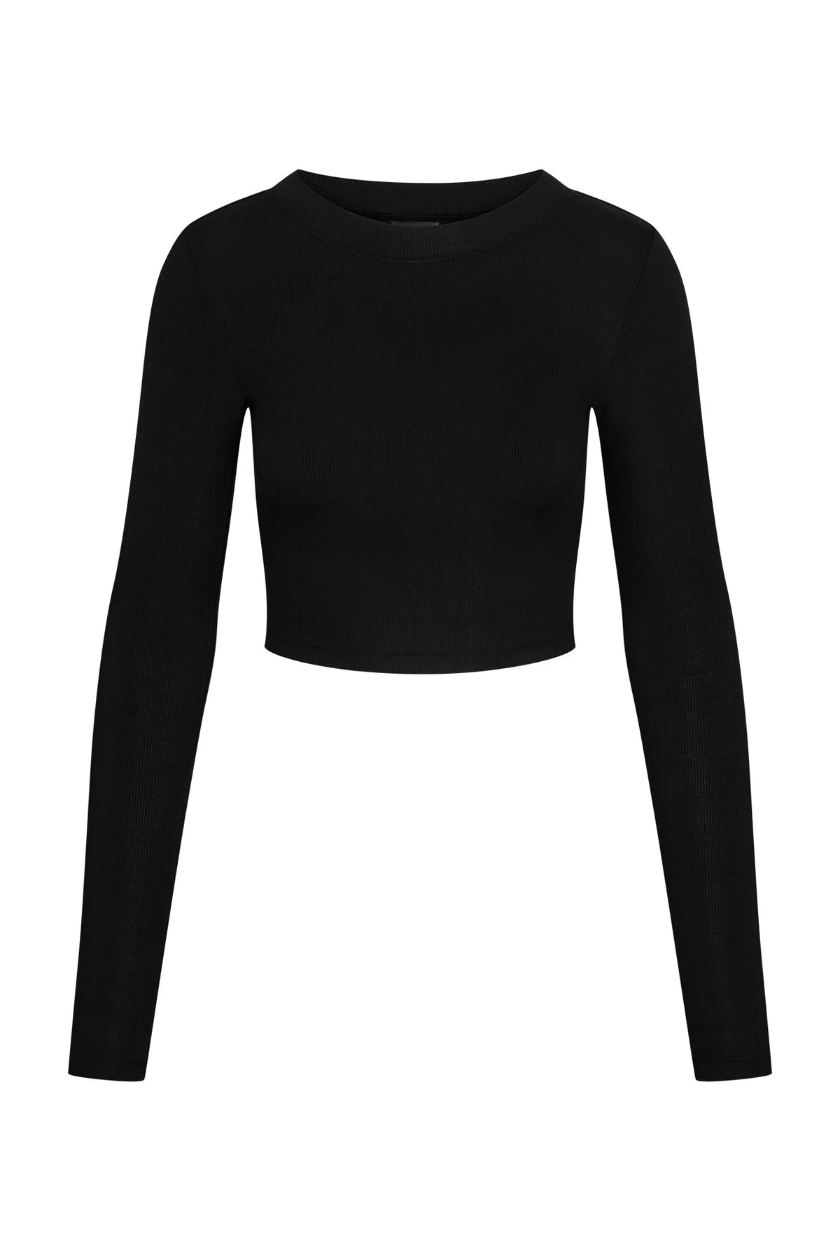 Hayworth Long Sleeve - Black Lightweight Rib