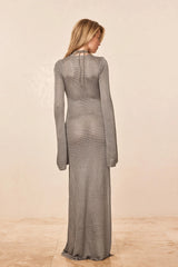 Montego Dress - Steel Treble Knit