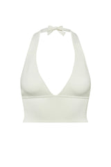 Laurel Canyon Knitwear Top - White Rib