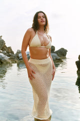 Cape May Skirt - Ivory Crochet
