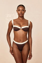 Santorini Bottom - Espresso/Ivory