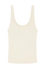 Devin Tank Long - Ivory Lightweight Rib