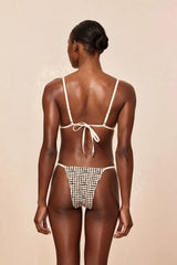 Barbados Top - Black Gingham