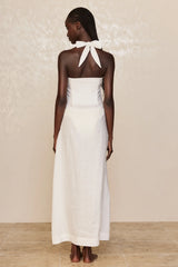 Montserrat Dress - White Linen