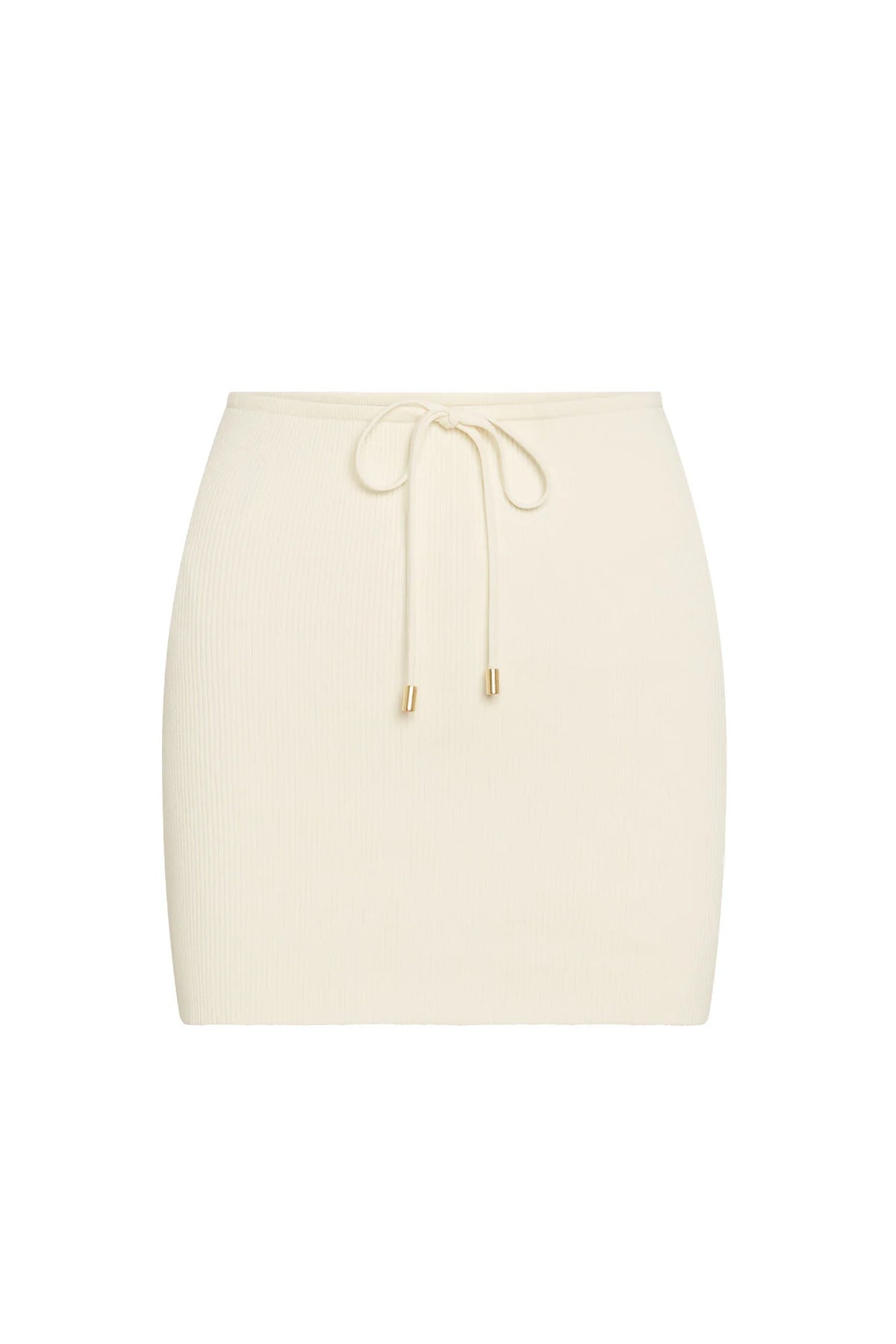 Cartagena Skirt - Ivory Knit Rib