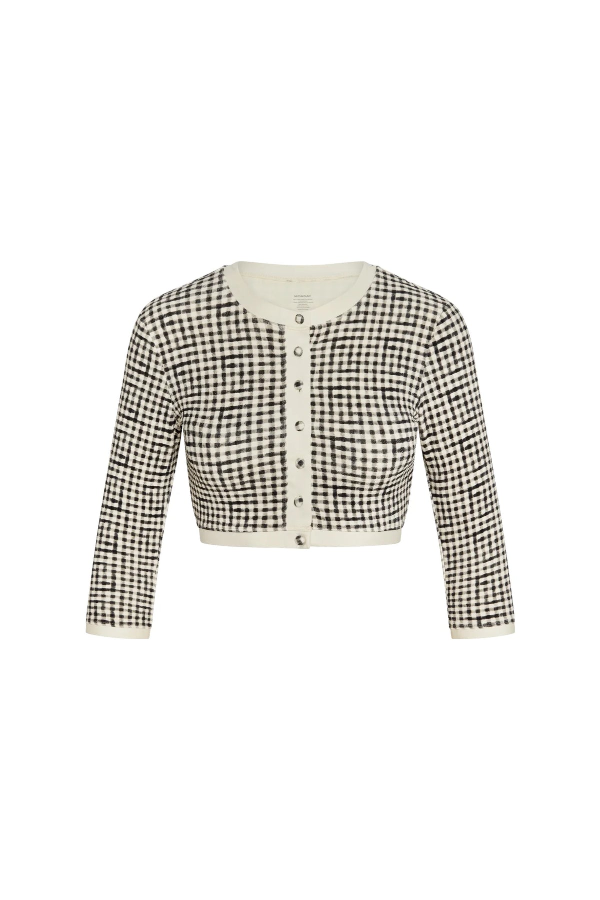 Crete Swim Cardi - Black Gingham