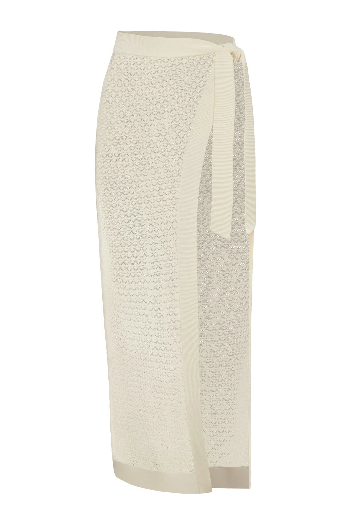 Sao Paulo Sarong - Ivory Lace Crochet