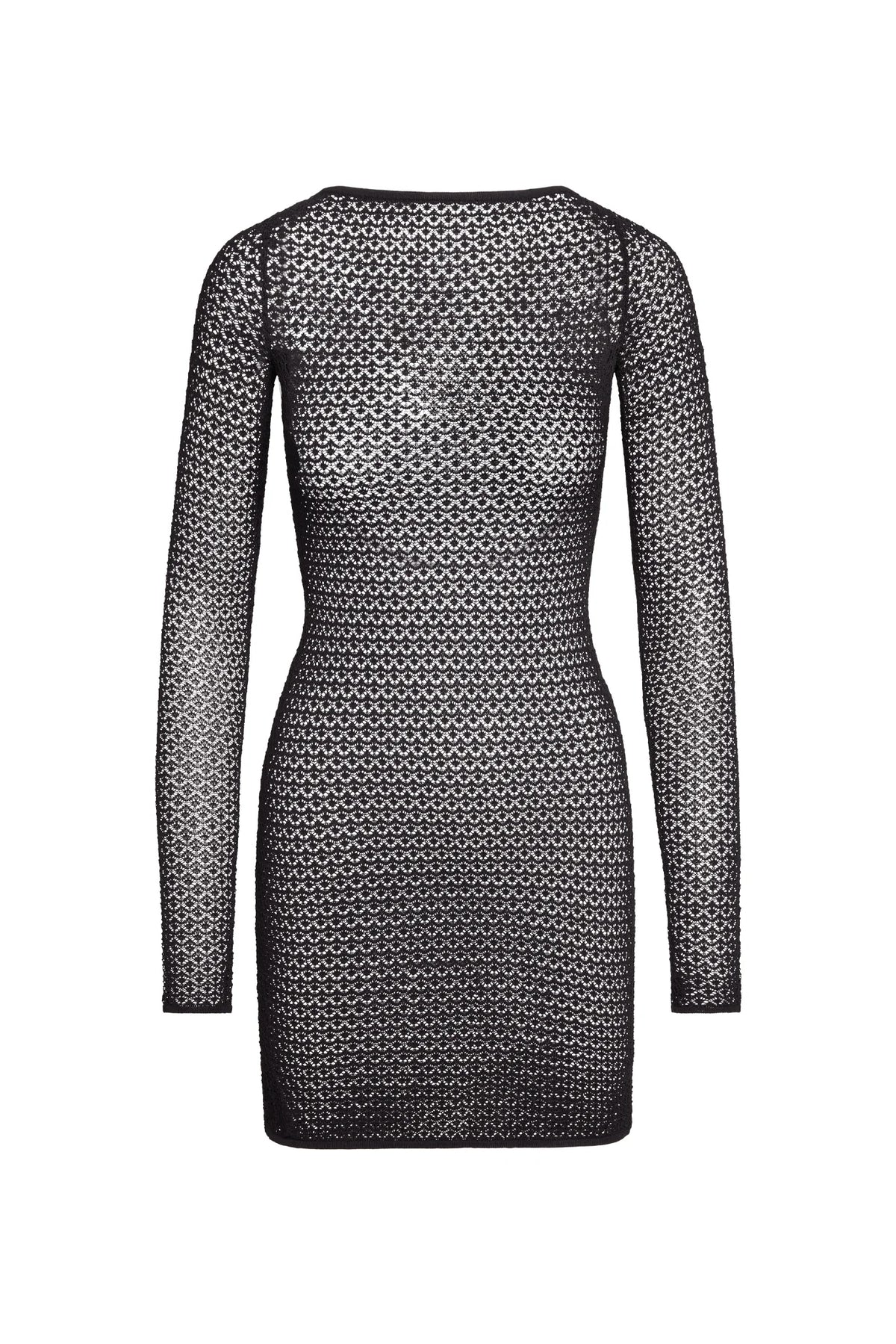 Bodrum Mini Dress - Black Lace Crochet