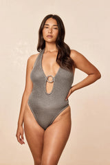 Montego Bodysuit - Steel Treble Knit
