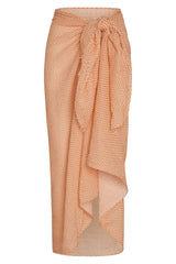 St. Tropez Sarong - Micro Geo Crinkle Linen