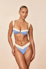 Cala Roja Top - Azure/Ivory