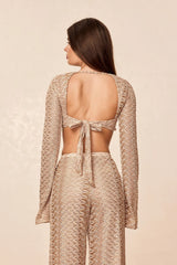 Montego Crop Top - Porto Cervo Gold