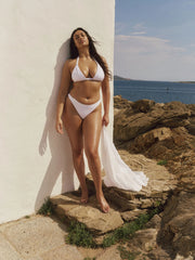 Morocco Top - White Rib