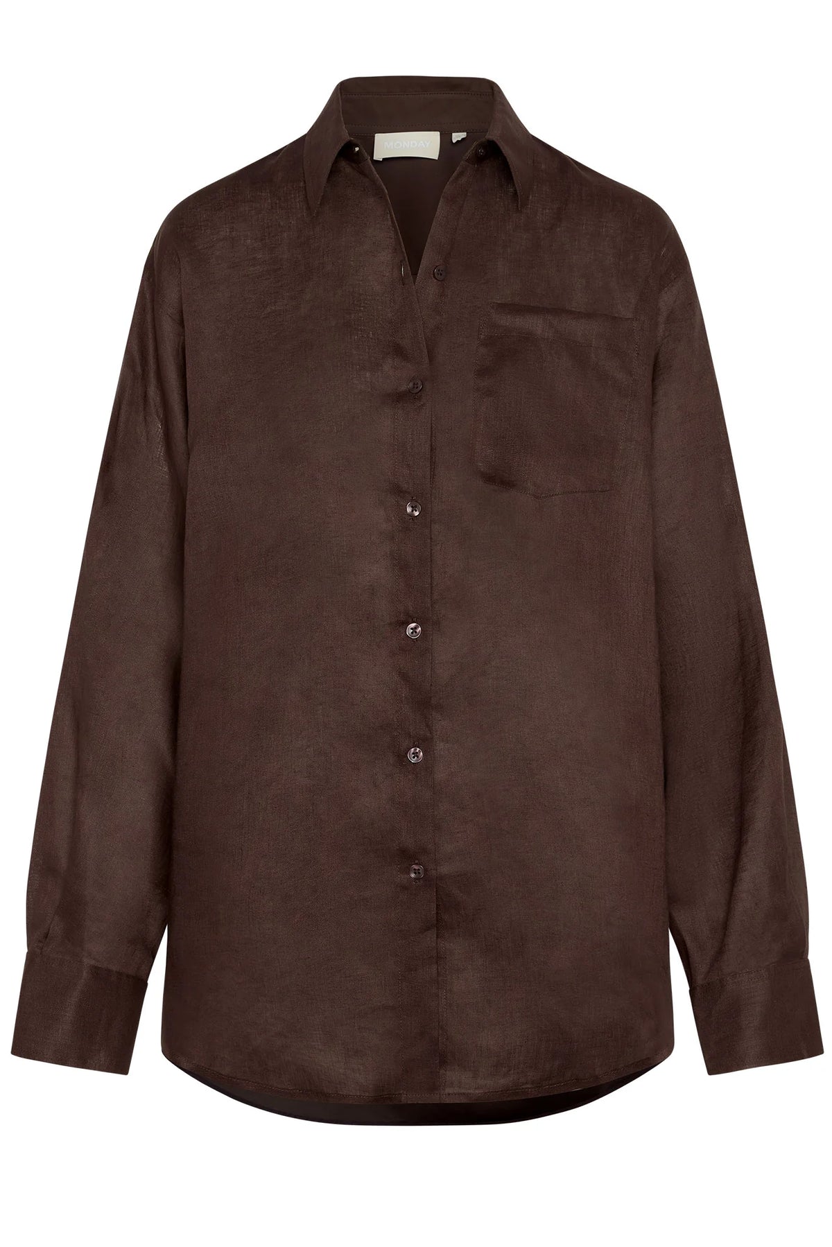 La Jolla Linen Shirt - Espresso Linen