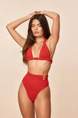Morocco Top - Chili Pepper Crinkle