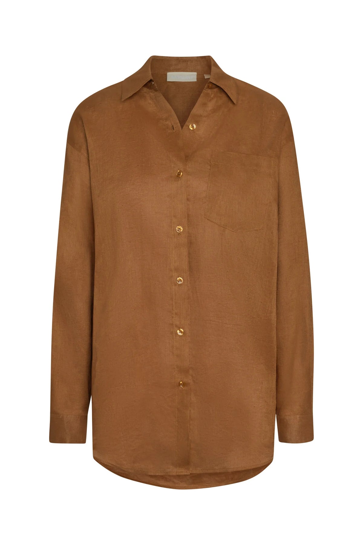 La Jolla Shirt - Caramel Linen