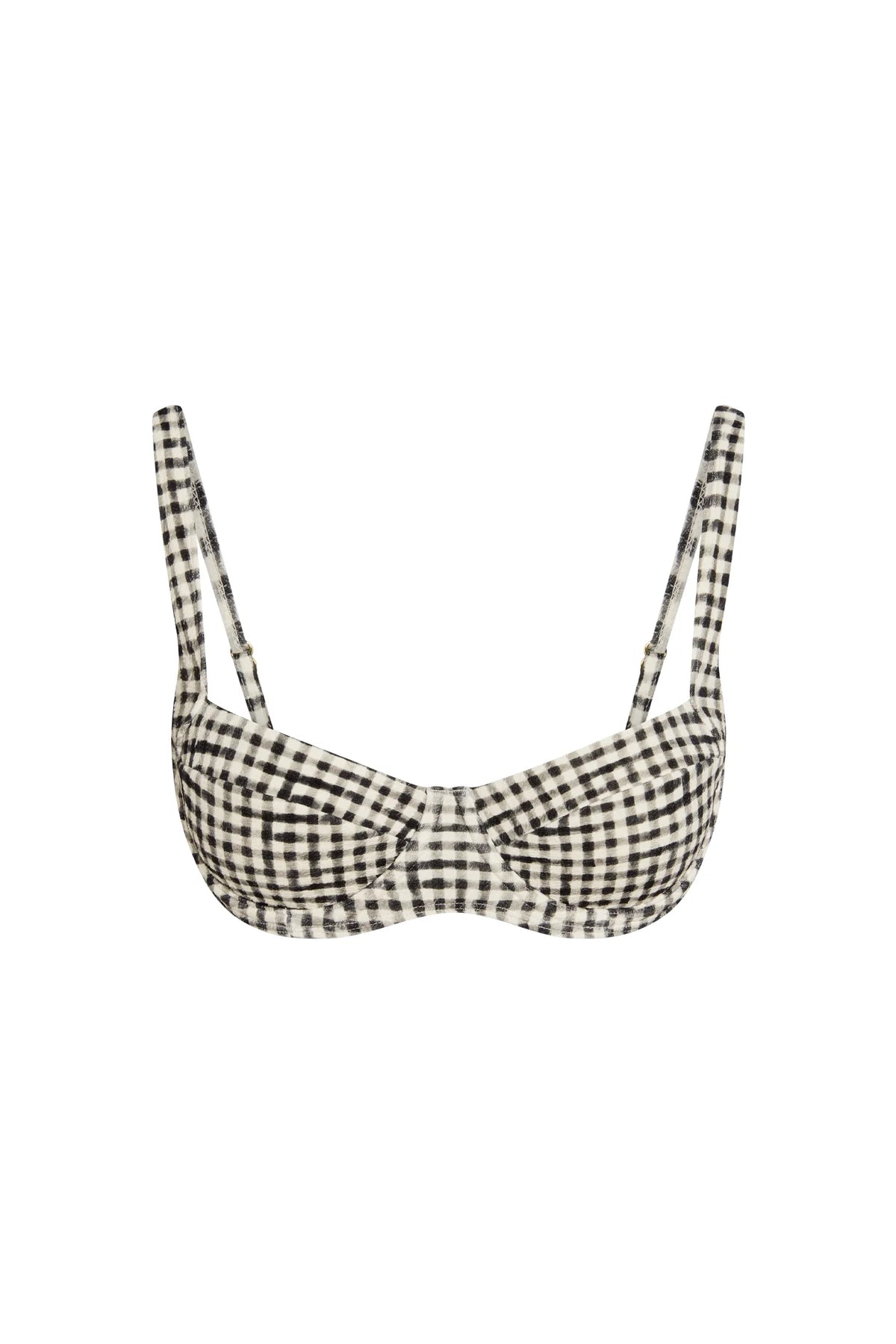 Sorrento Top - Black Gingham