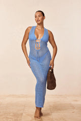 Monte Carlo Tie Dress - Azure Petit Crochet