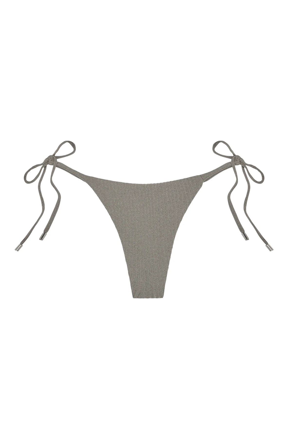 Palma Thong - Steel Lurex Rib
