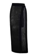Sao Paulo Sarong - Black Lace Crochet