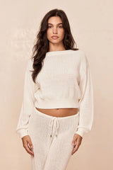 Brampton Island Sweater - Ivory Petit Jersey