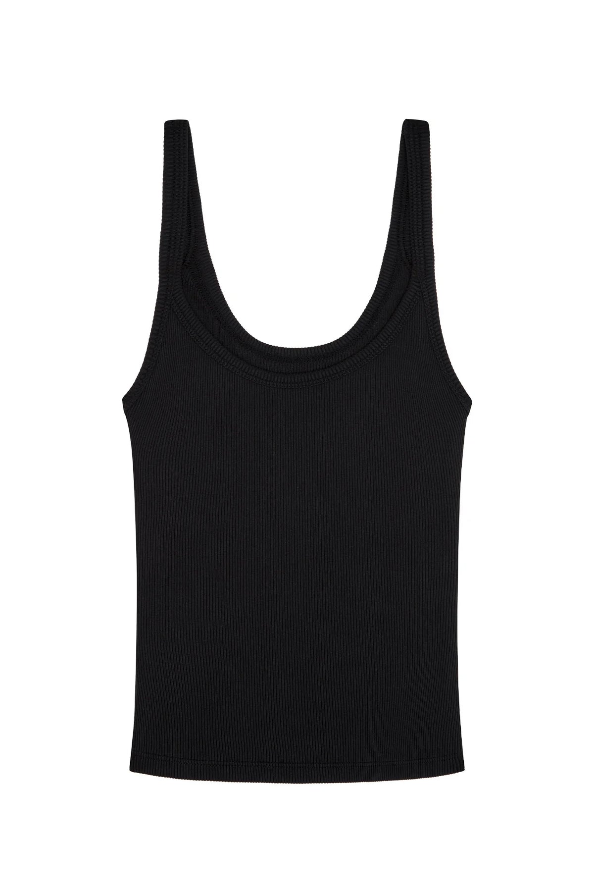 Devin Tank Long - Black Rib