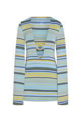 Montego Mini Dress - Sardinia Stripe Azure