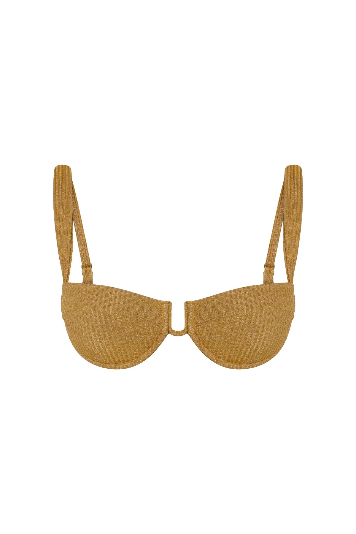 Cala Roja Top - Antique Gold Lurex Rib