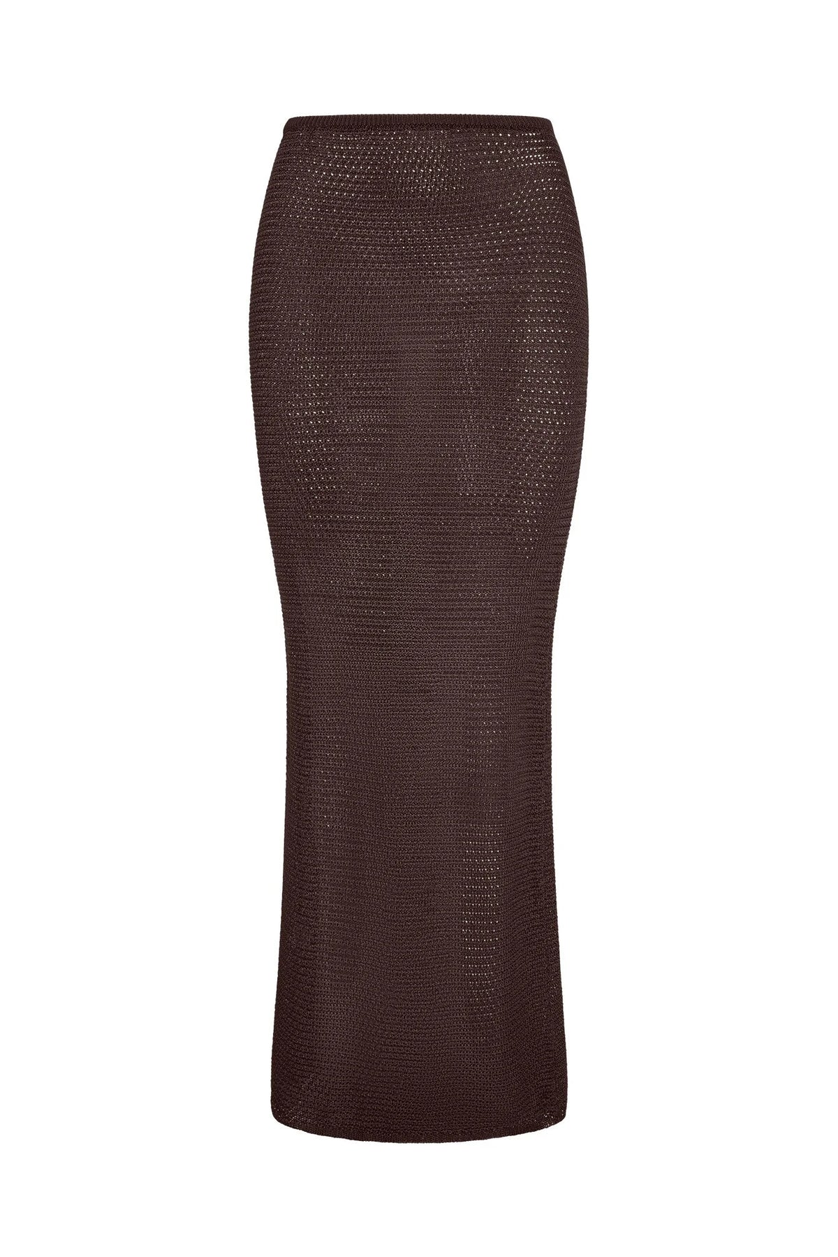 Fitted Fontelina Skirt - Espresso Treble Knit