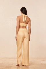 Casablanca Pants - Raffia Linen