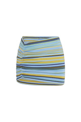 Bimini Skirt - Sardinia Stripe Azure