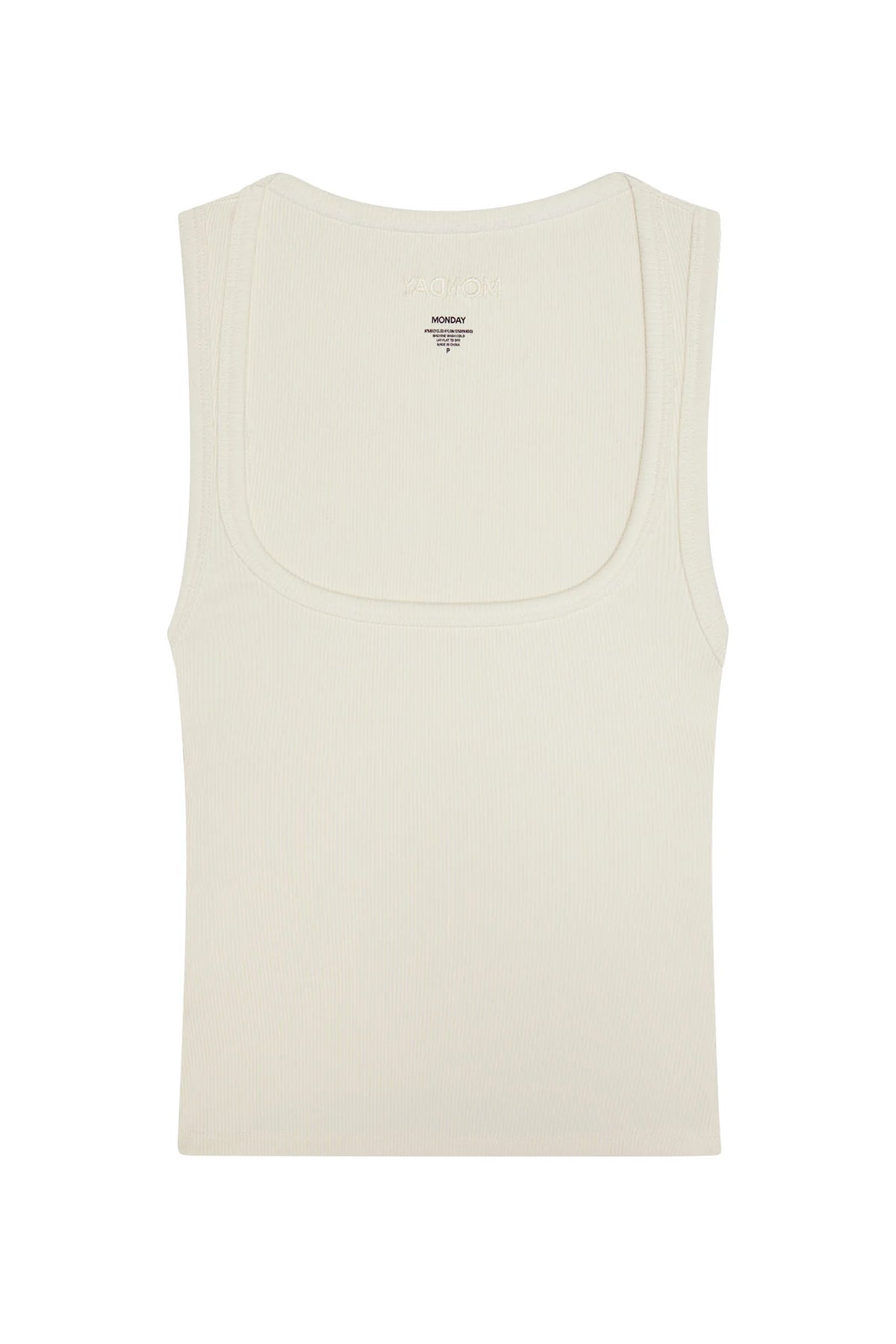 Tash Tank Long - Ivory Rib