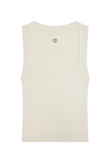 Tash Tank Long - Ivory Rib