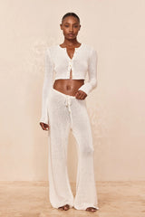 Belize Pant Open Knit - Ivory