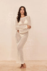 Cozumel Dress - Ivory Petit Crochet
