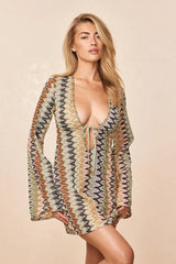 Montego Mini Tie Dress - Porto Cervo Multi