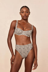 Sorrento Top - Black Gingham