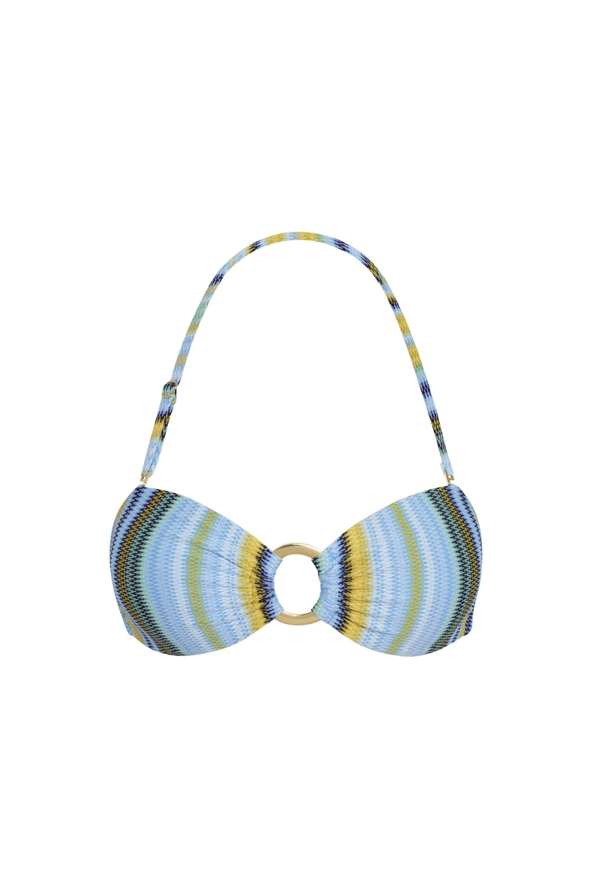 Costa Rica Top - Sardinia Stripe Azure