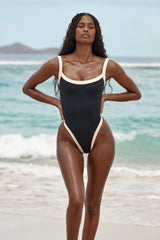 Barcelona One Piece - Black/Ivory
