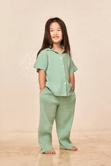 Tuscany Pant Kids - Pond Crinkle