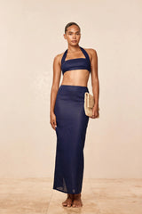 Fontelina Skirt - Midnight Linen