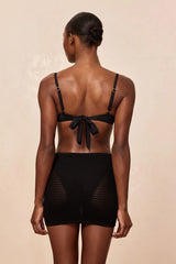 Cartagena Micro Skirt - Black Lace Crochet