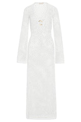 Montego Dress - White Crochet